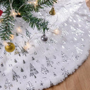 Decorazione di Natale - coperta - mantellina di Natale 150cm, cuscino di Natale, mantellina di Natale, calza di Natale base (argento)