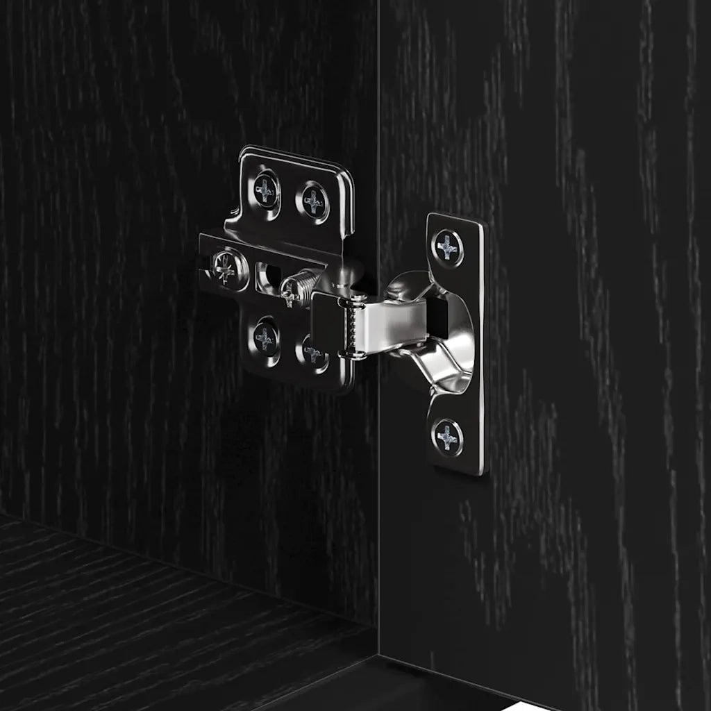Set di mobili per il bagno Rovere Nero 35 x 37,5 x 188,5 cm 3402319