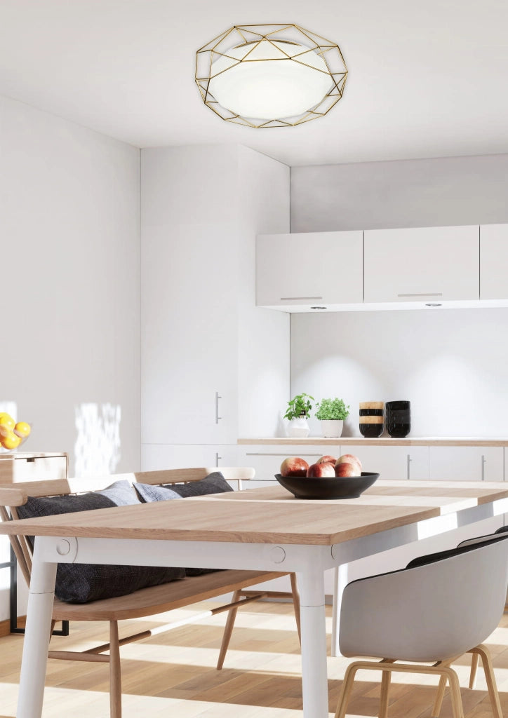 Plafoniera LED Candellux SVEN 43cm 24W 3000K oro bianco