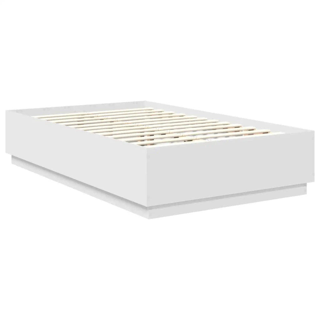 Struttura del letto Bianco 135 x 190 cm Legno multistrato 3408082