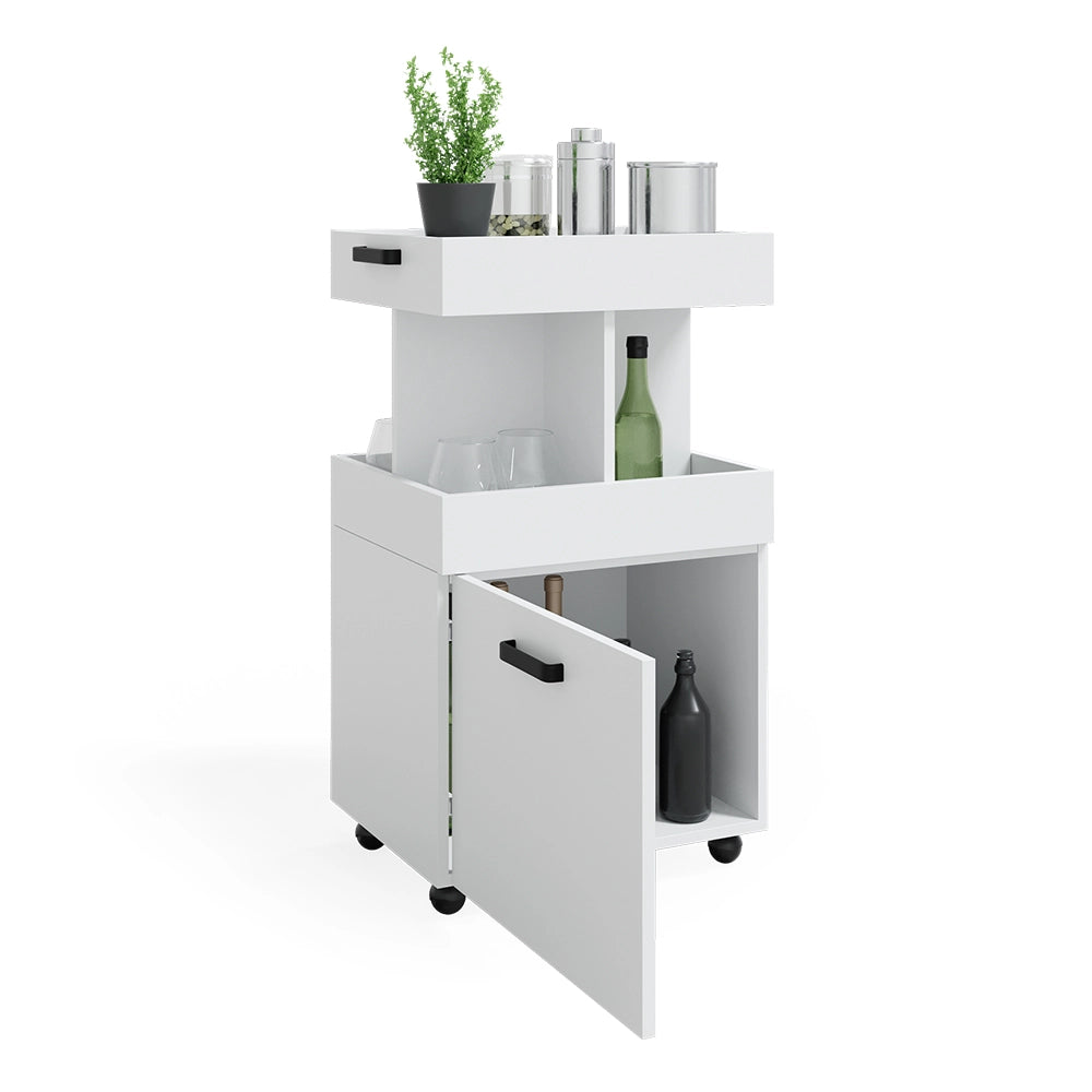 Vicco Carrello cucina Bianco 50 x 88.6 cm