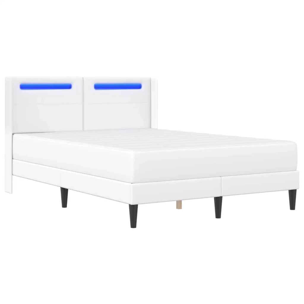 Struttura letto con materasso Bianco 160 x 200 cm Similpelle 3414917