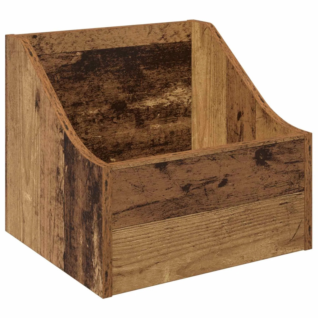 Scatola per dischi LP 2 pz Legno di quercia 37 x 33 x 32 cm 8012775