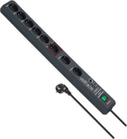 Pannello di connessione 8-polare con protezione contro sovraccarichi e funzione Main-Follow - colore antracite - cavo lungo