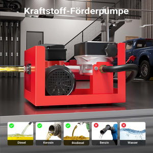 Pompa autoadescante per trasferimento diesel gasolio 230V/600W 40l/min Pistola automatica