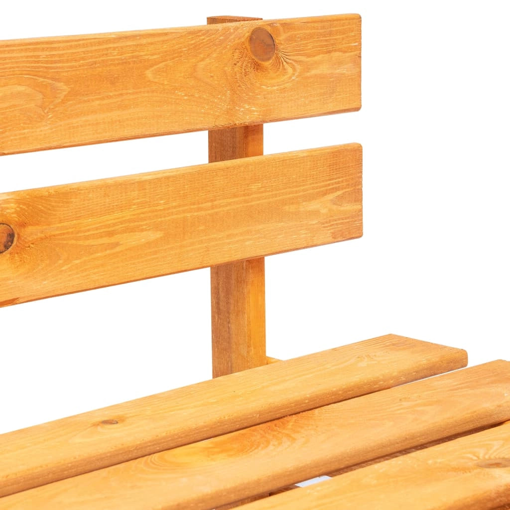 Panca da giardino mobili da esterno terrazza pallet da giardino 110 x 65 x 55 cm legno color miele 02_0011837
