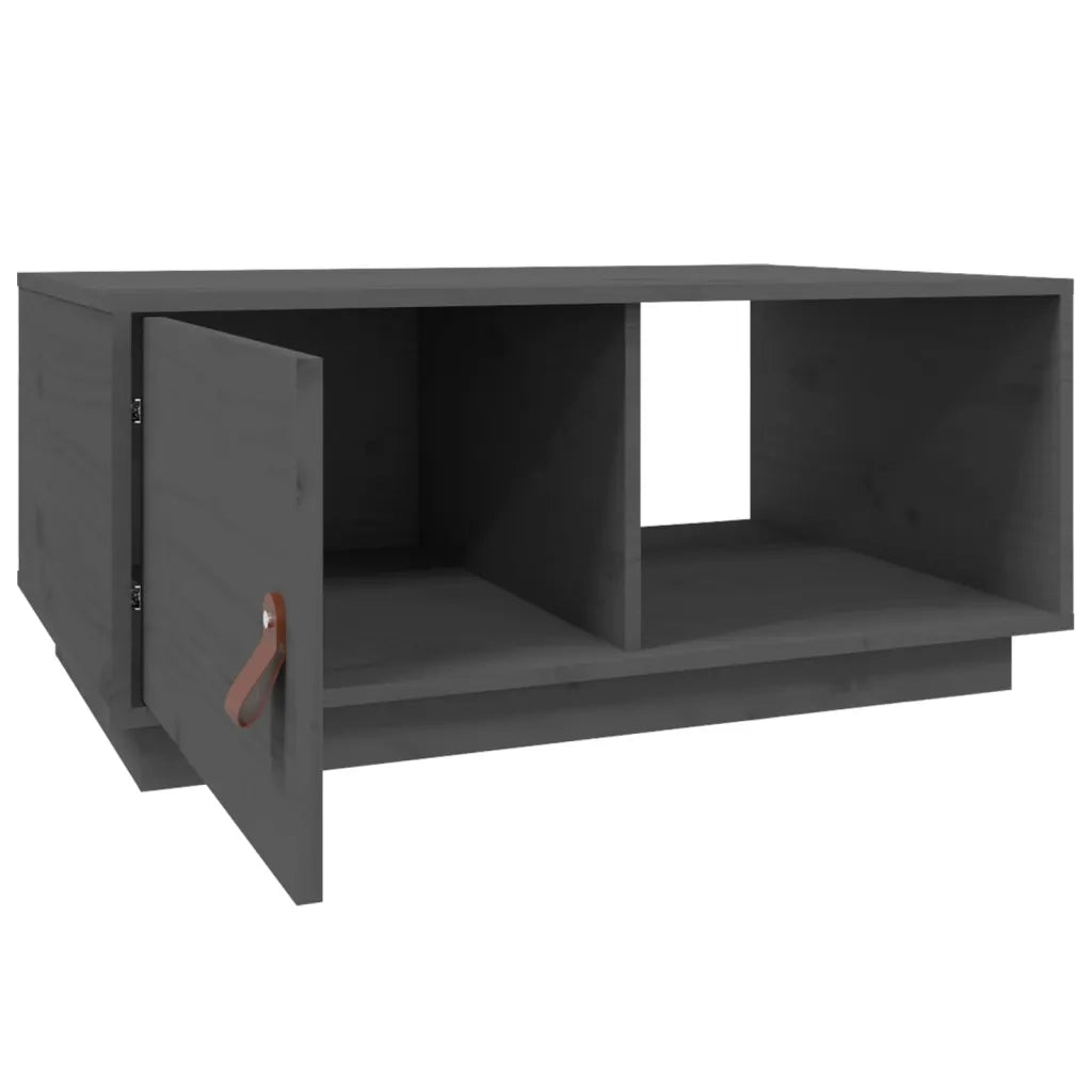 Tavolino da salotto | Tavolino da caff¨¨ | Tavolino da Soggiorno Grigio 80x50x35,5 cm Legno Massello di Pino