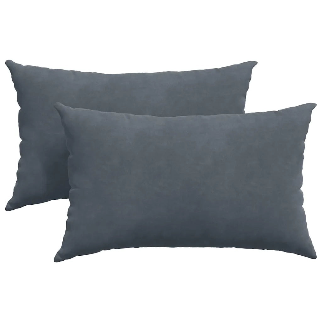 Cuscini da Divano 2 pcs Grigio scuro 50 x 30 cm