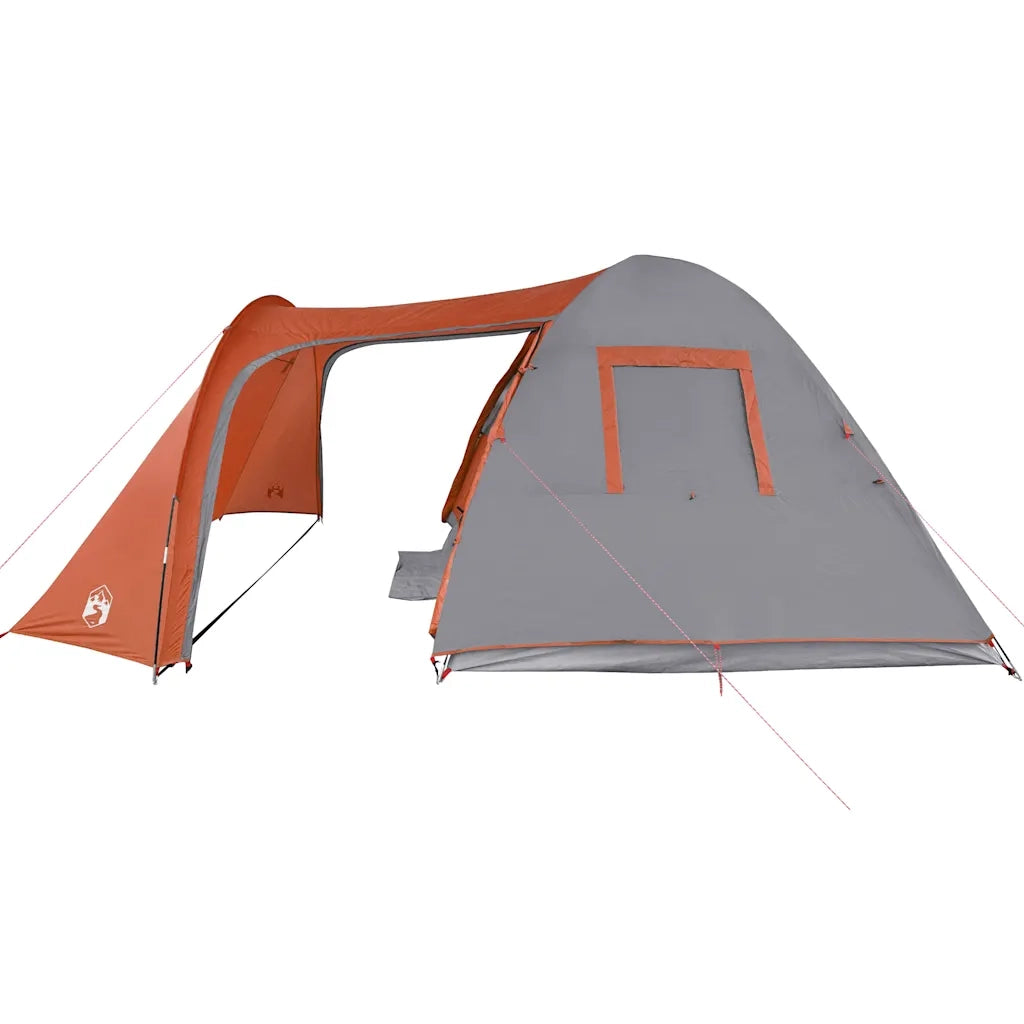 Tenda Familiare a Cupola 6 Persone-Tenda da campeggio Arancione Impermeabile 677469