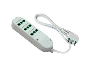 MULTIPRESA 3 POSTI BIPASSO  bianca 41010    FANTON