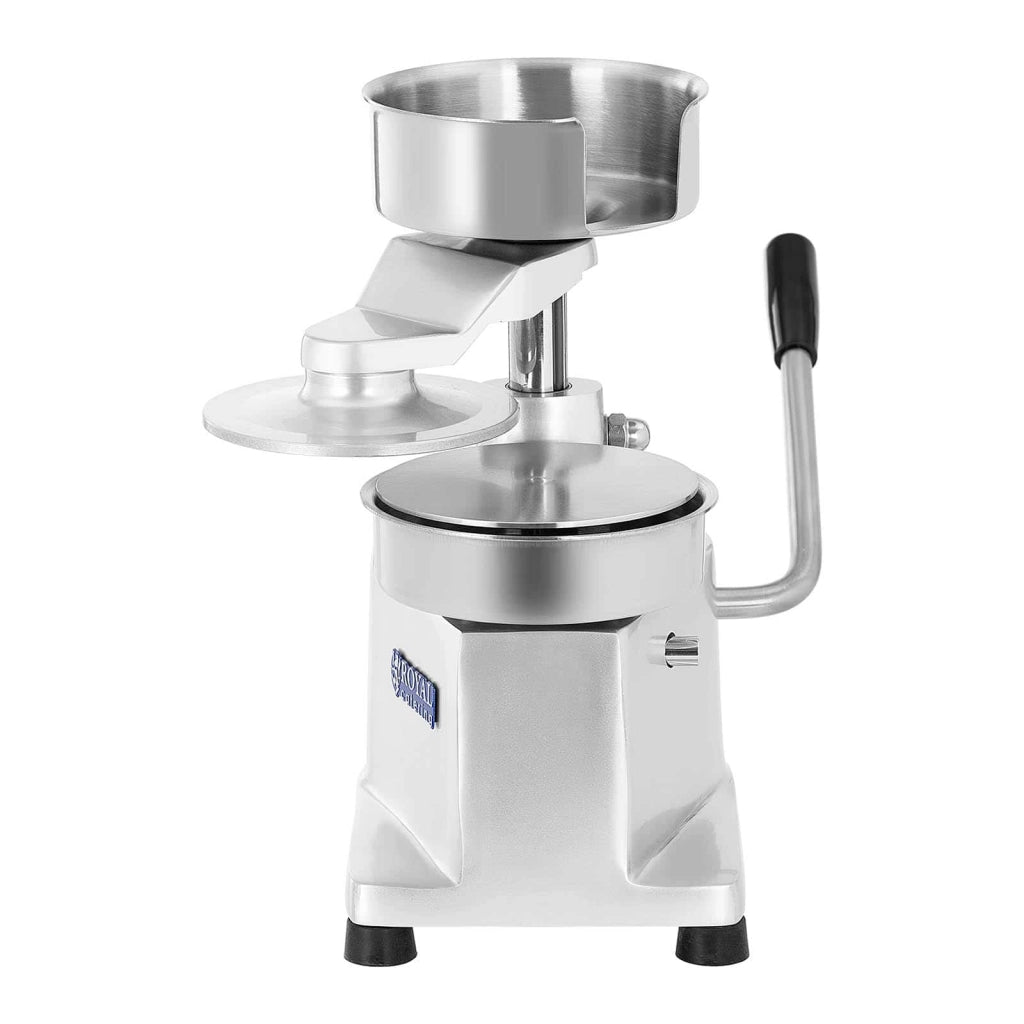 Macchina per hamburger professionale da 130 mm con contenitore in acciaio inox 14_0004980