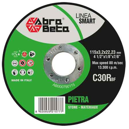 DISCO DA TAGLIO PER FERRO ABRA BETA Ø 230x3,2 mm - 25 pezzi- ABRABETA
