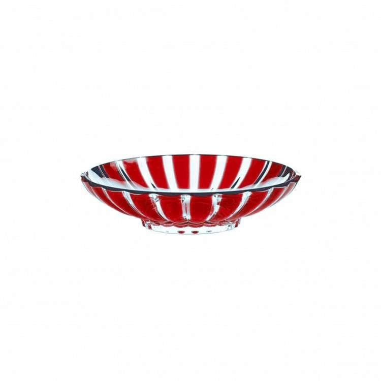 Centrotavola rosso 37,5 x 30,5 x H 9 cm