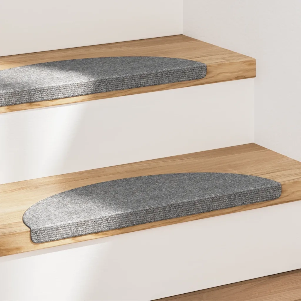 Tappeti Adesivi per Scale 15 pz 56x17x3 cm Grigicod mxl 120905