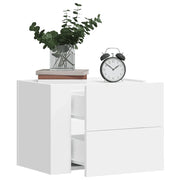 Comodini a Muro 2 pz Bianchi 45x30x35 cm 848326