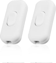 Push-in schiaccia bottone - interruttore a cavo universale in linea - interruttore a cavo - 2 pezzi - interruttore a cavo a schiaccia bottone - push-in.