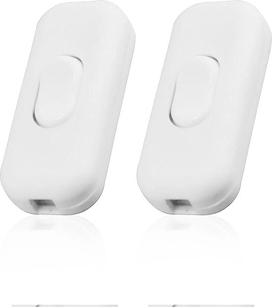 Push-in schiaccia bottone - interruttore a cavo universale in linea - interruttore a cavo - 2 pezzi - interruttore a cavo a schiaccia bottone - push-in.