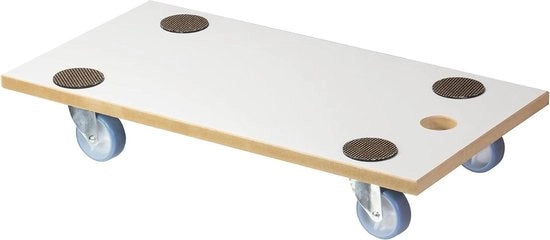 Carrello di trasporto - rivestimento speciale - pavimenti sensibili - capacità di carico 200 kg - pattini antiscivolo - miglior mobilità - 575 x 30 cm