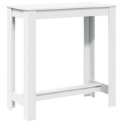Tavolo da Bar Bianco 102x50x103,5 cm in Legno Multistrato