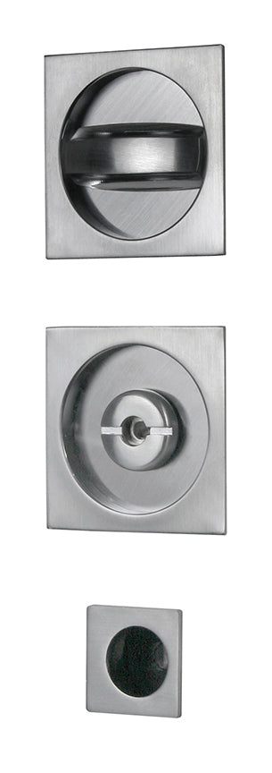 KIT MANIGLIE QUADRO PER PORTE SCORREVOLI Col. cromo satinato