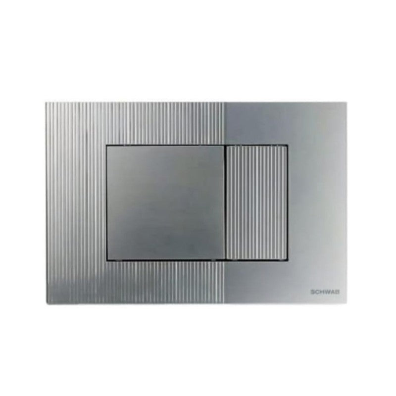 PLACCA DI COMANDO METIS DOPPIO TASTO  CROMATA     SCHWAB