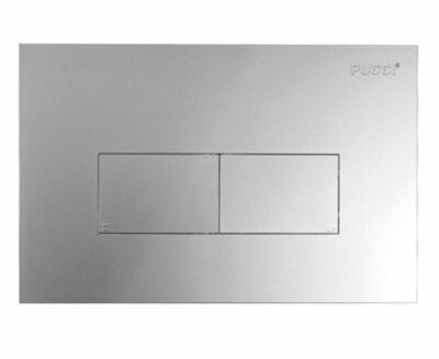 KIT ECO DOPPIO TASTO TELAIO + PLACCA CM.28  Sp.1,0 Cromata     PUCCI