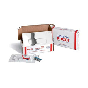 KIT SARA MONO TASTO TELAIO + PLACCA CM.28  Sp.1,0 Cromata     PUCCI