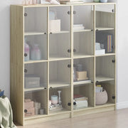 vidaXL Libreria Ante Rovere Sonoma 136x37x142 cm in Legno Multistrato