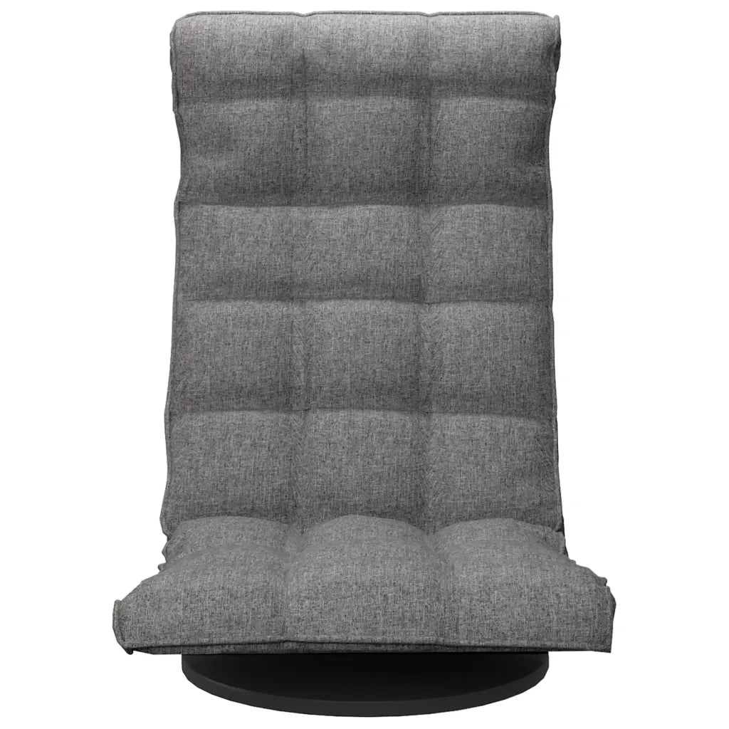 Sedia da Pavimento Girevole Grigio Chiaro in Velluto CFW1928956