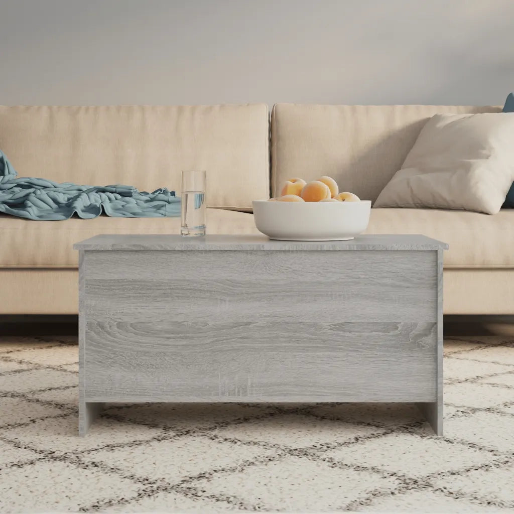 Tavolino Grigio Sonoma 102x55,5x52,5 cm in Legno Multistrato cod mxl 16034