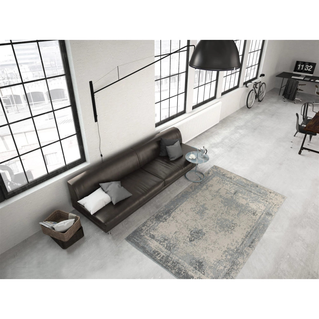 Tappeto Vintage Nostalgia in Cotone Grigio 80x150 cm