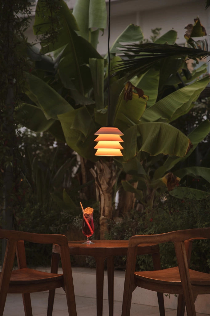TOBA Lampadario con rosone beige