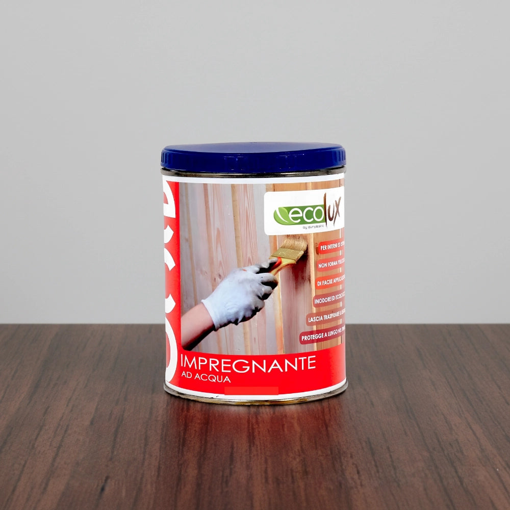 Ecolux impregnante fondo protettivo acrilico pigmentato noce per legno *** formato 0,750 lt, confezione 1