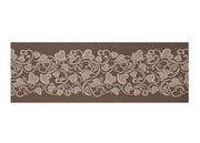Tappeto Passatoia Tessuto Jacquard Linea Emozioni Disegno Amour Fango - 57x600 - Fango