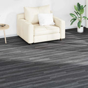 Tavole per Pavimenti 18 pcs Nero e Bianco 2,51 m² PVC