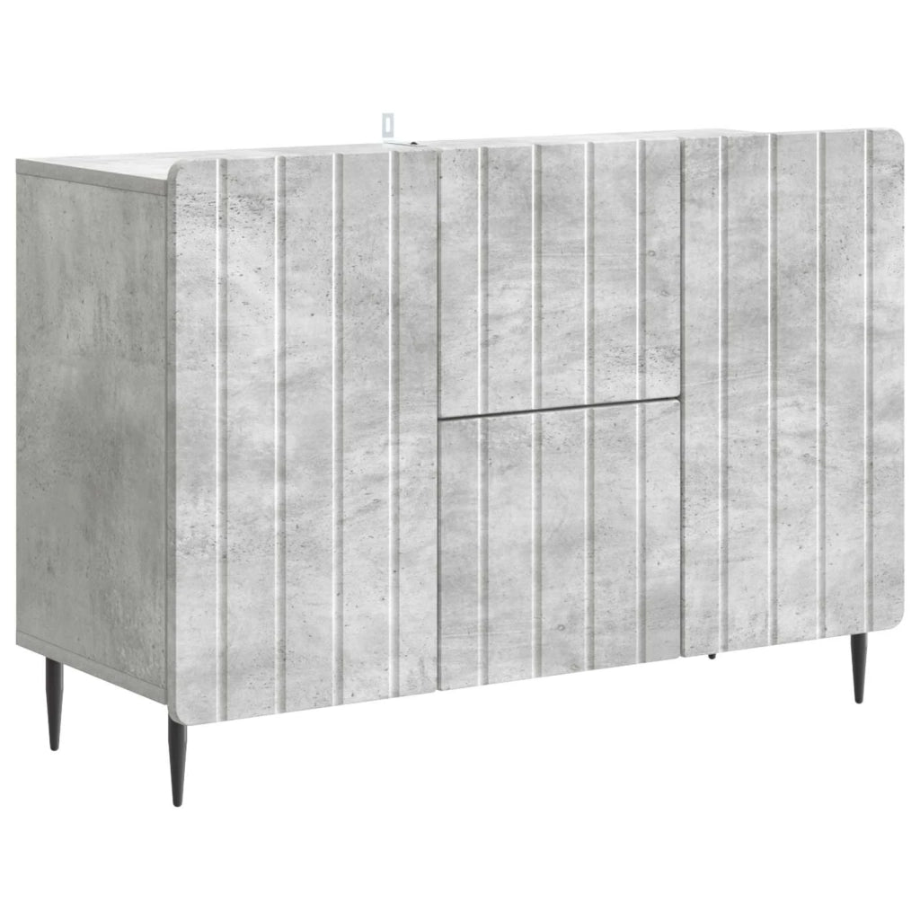 Credenza | Madia | Buffet da pranzo | Armadio da pranzo Grigio Cemento 89 x 34,5 x 62 cm Legno ingegnerizzato