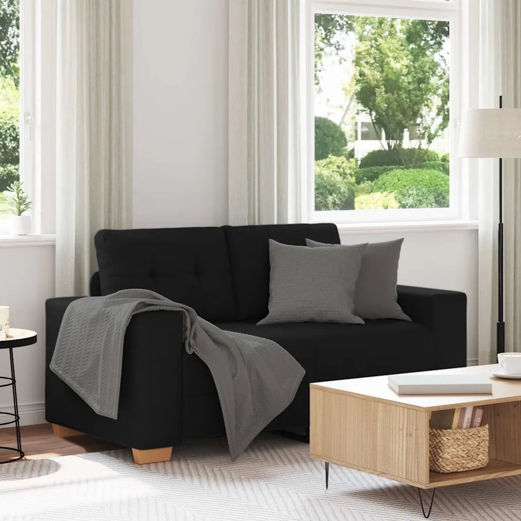 Divano Divanetto-Sofa Nero 120 cm in Tessuto