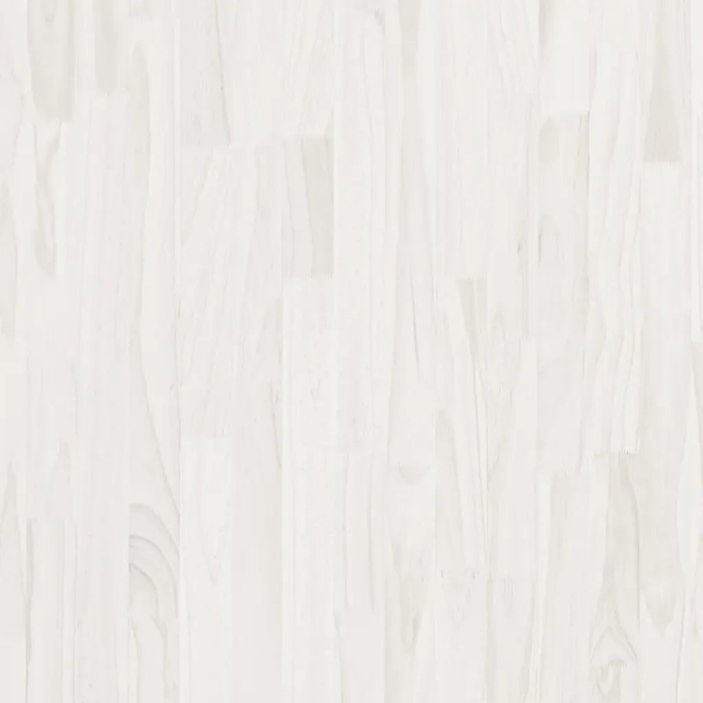 Libreria a 3 Ripiani Bianca 80x30x105 cm in Massello di Pino cod mxl 21111