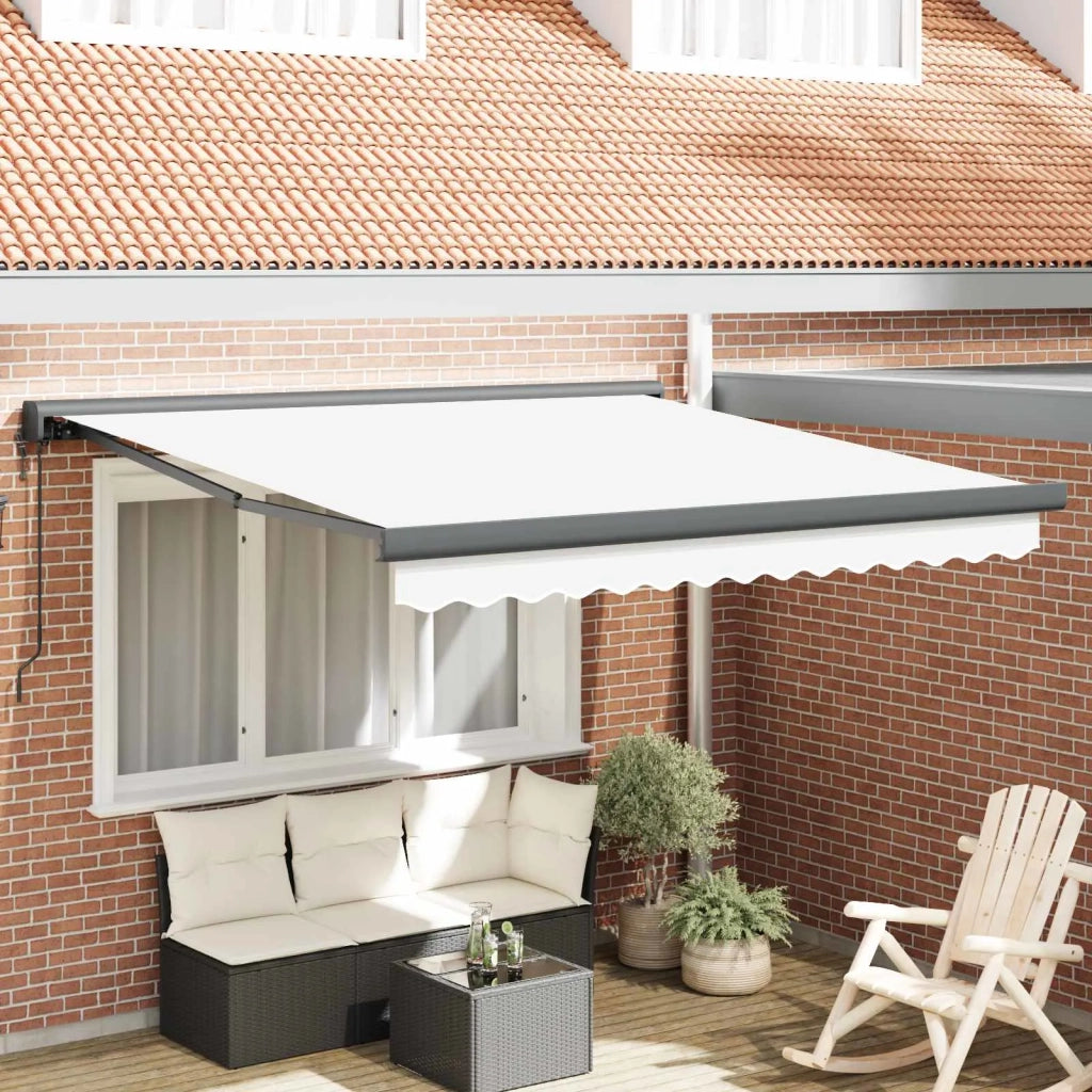 Tenda da Sole Bianco 350 x 250 x 165 cm Poliestere e Alluminio 3330372