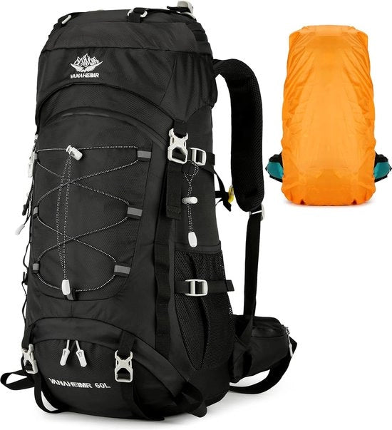 Zaino da camminata 60 litri, zaino per trekking