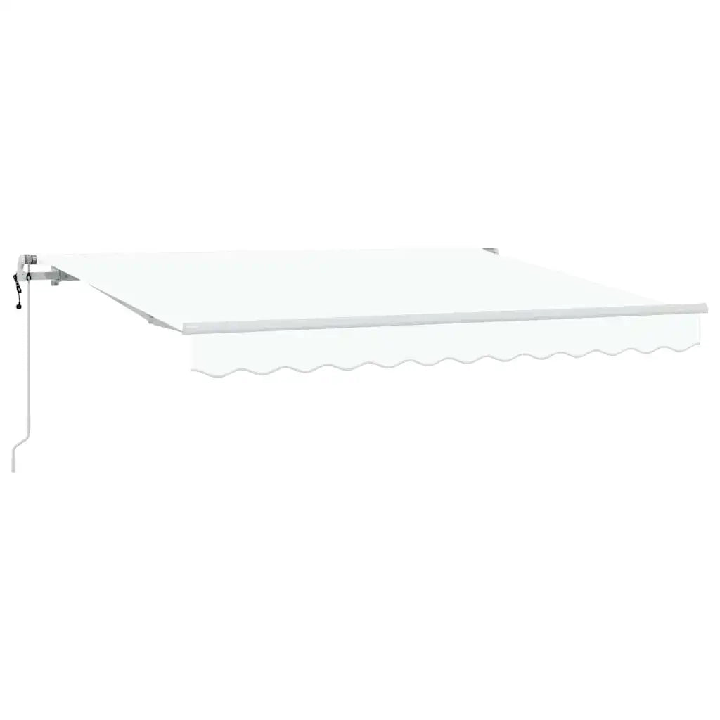 Tenda Retrattile Bianco 300 x 200 cm Poliestere e Alluminio 3329581