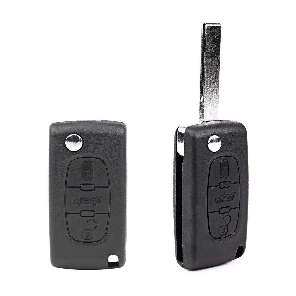 GUSCIO PER CHIAVE AUTO CITROEN/LANCIA/PEUGEOT 'HU83BRS8N' 3 Bottoni