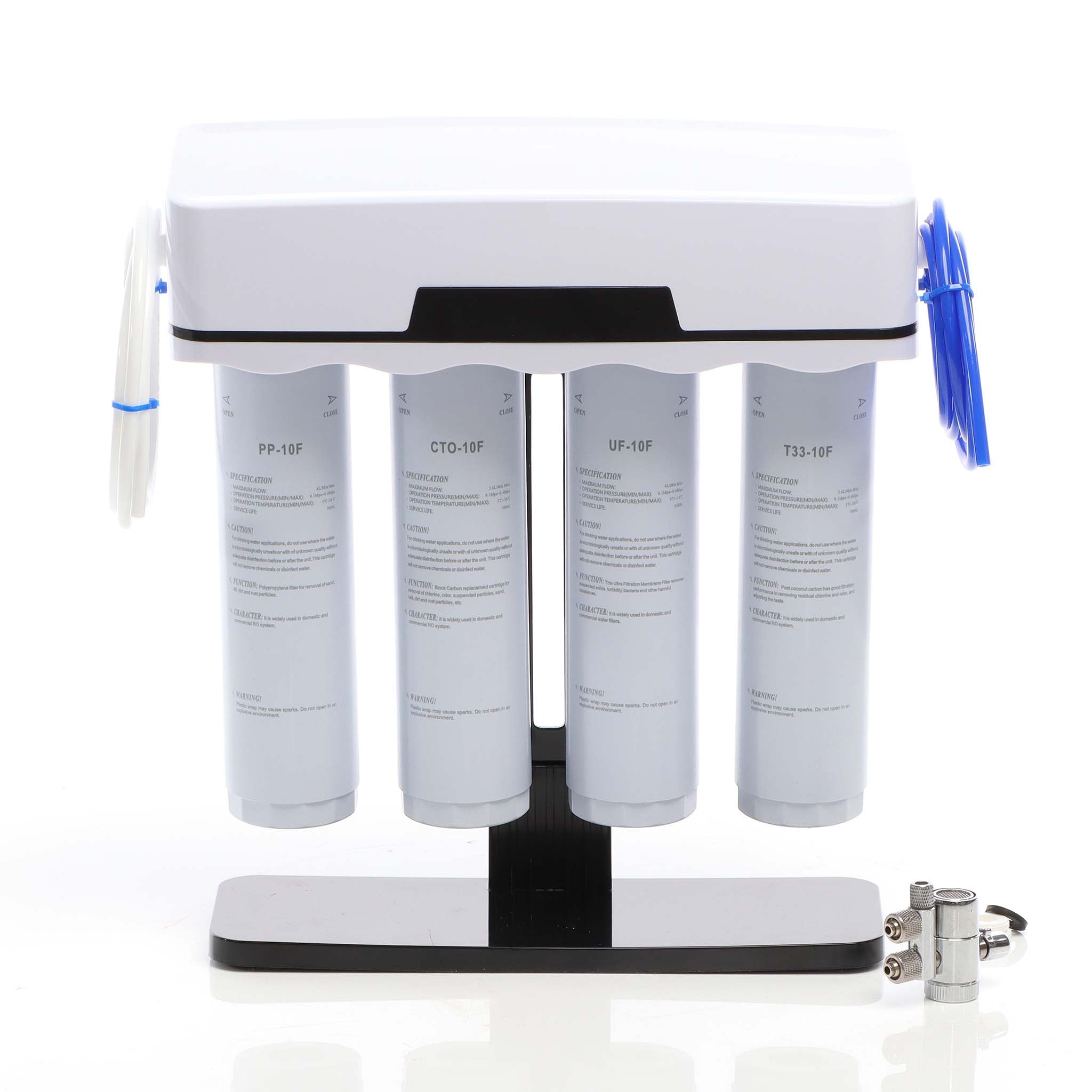 Filtro acqua NW-4-PPCTOUFT33, Sistema di filtrazione a 4 livelli con cartucce, montaggio a parete