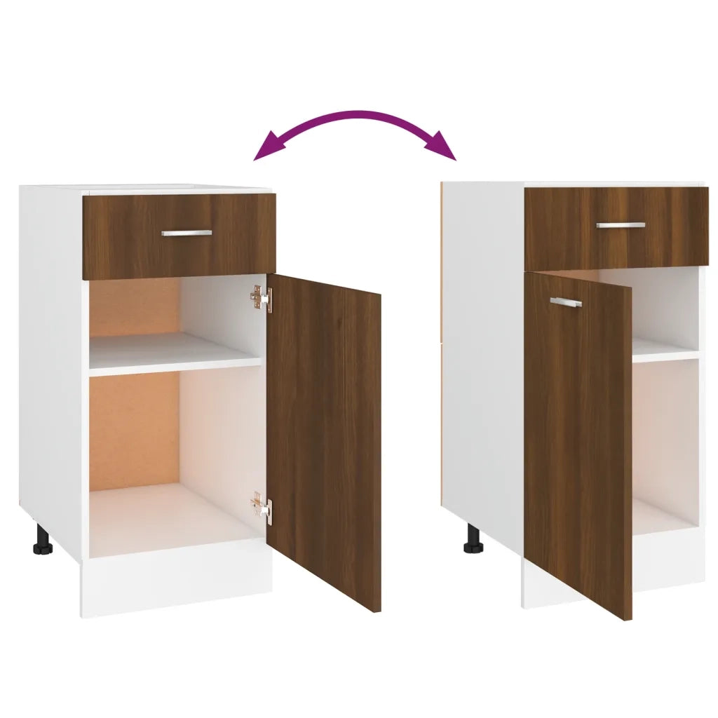 Mobile con Cassetto “Lyon” Rovere Marrone 40x46x81,5 815572