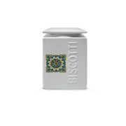 Barattolo Biscottiera da Cucina in Ceramica Decoro Fiore