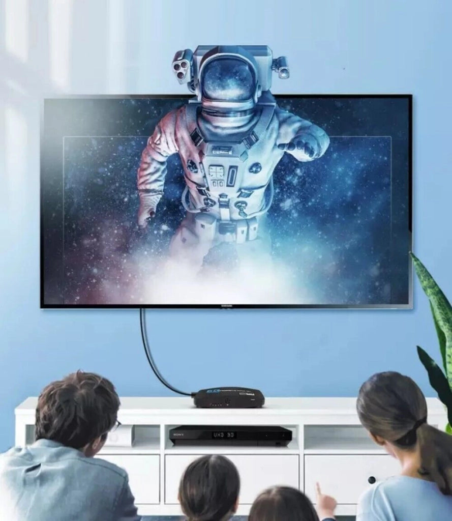 Splitter HDMI 2.0 4K Ultra HD 5 porte per TV console con telecomando QZQ3-5