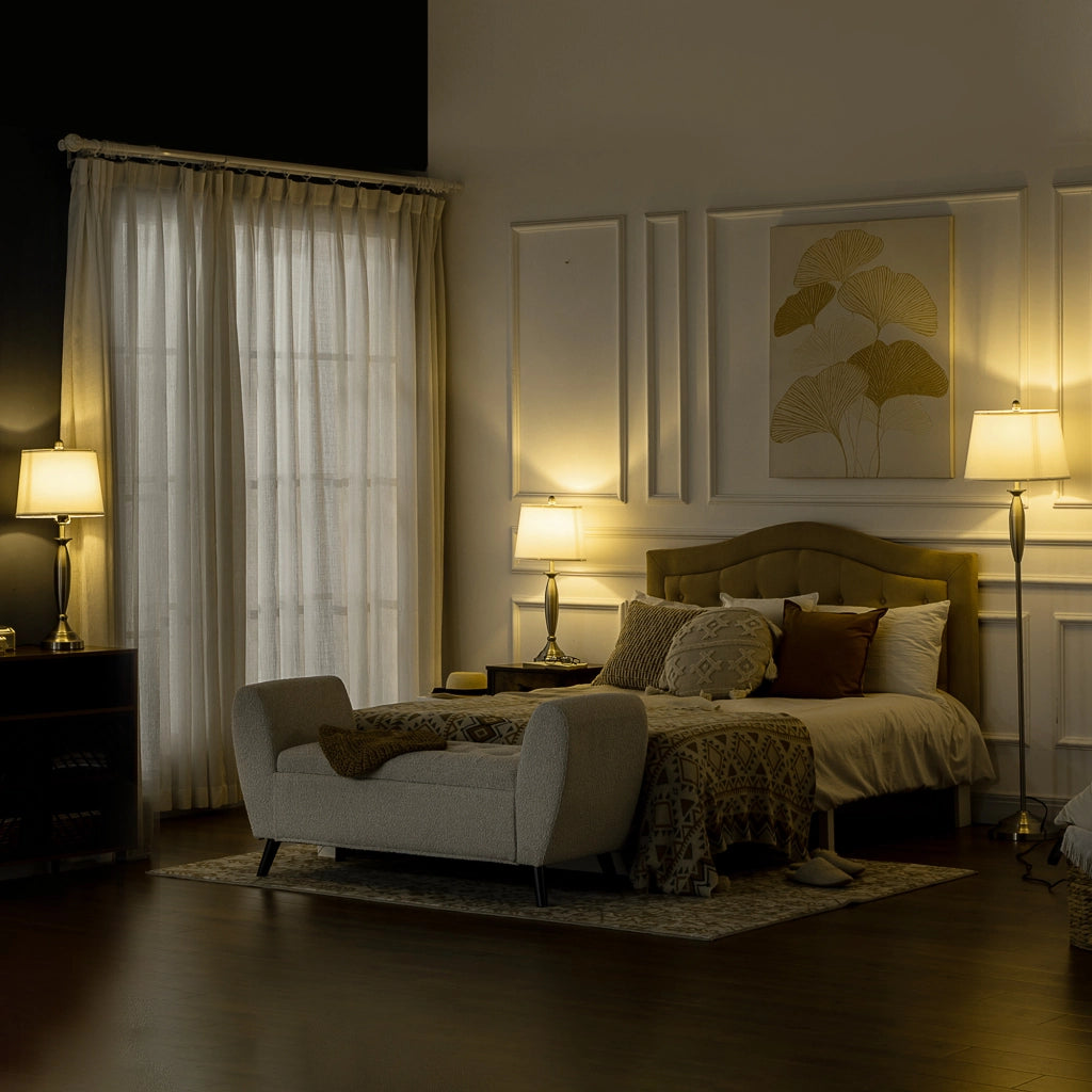 Set di 3 lampade: lampada da terra e 2 lampade da tavolo con attacco E27, argento e bianco, per soggiorno, camera da letto, illuminazione moderna