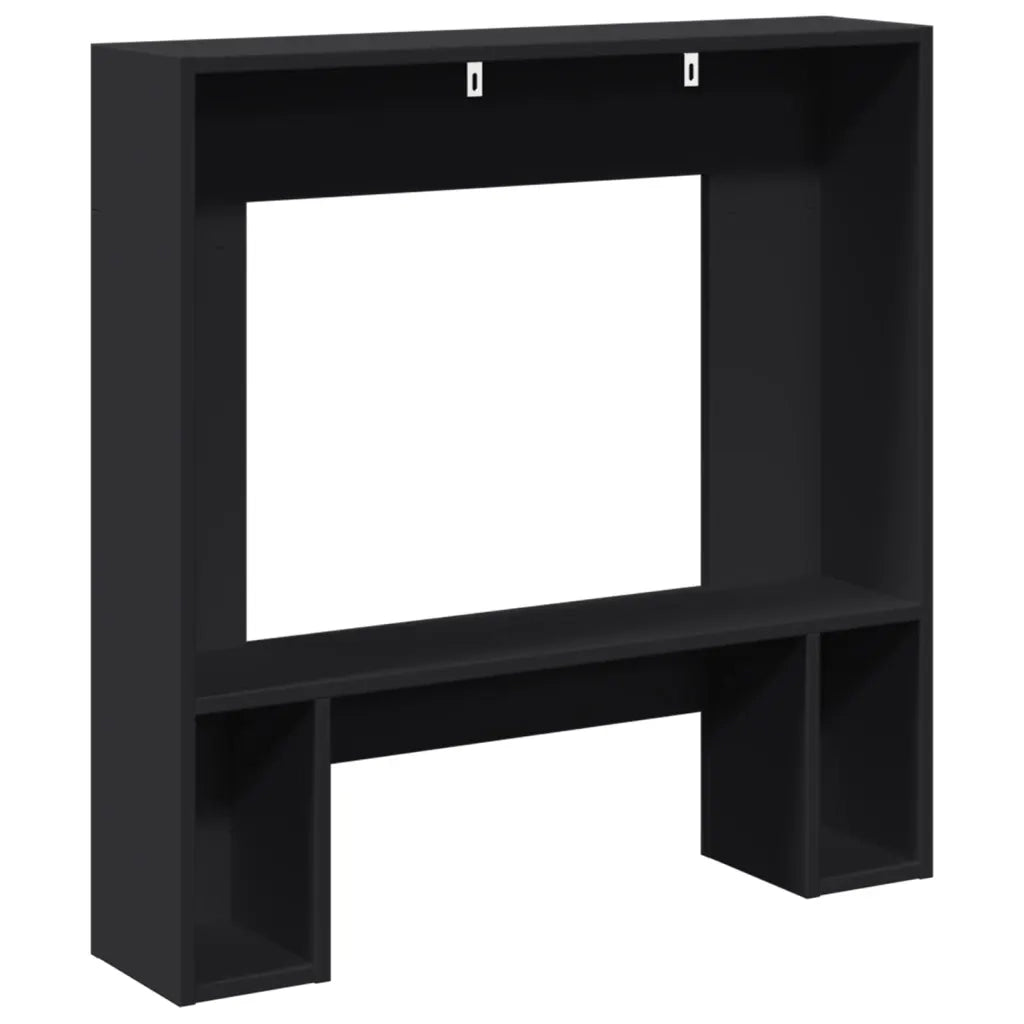 Cornice per Camino Nera 81x18x82 cm in Truciolato CFW5276673