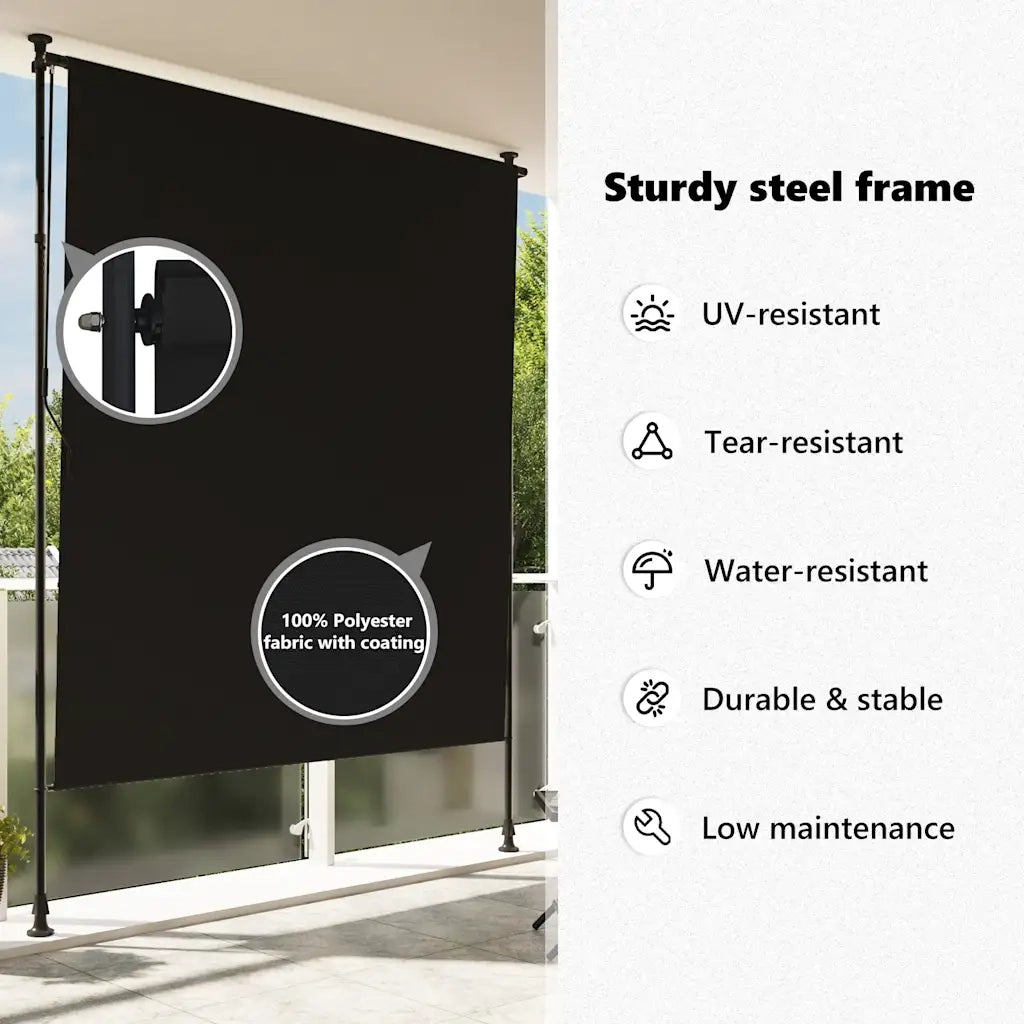 Tenda a rullo | Tenda avvolgibile per Esterni 200x270 cm Antracite