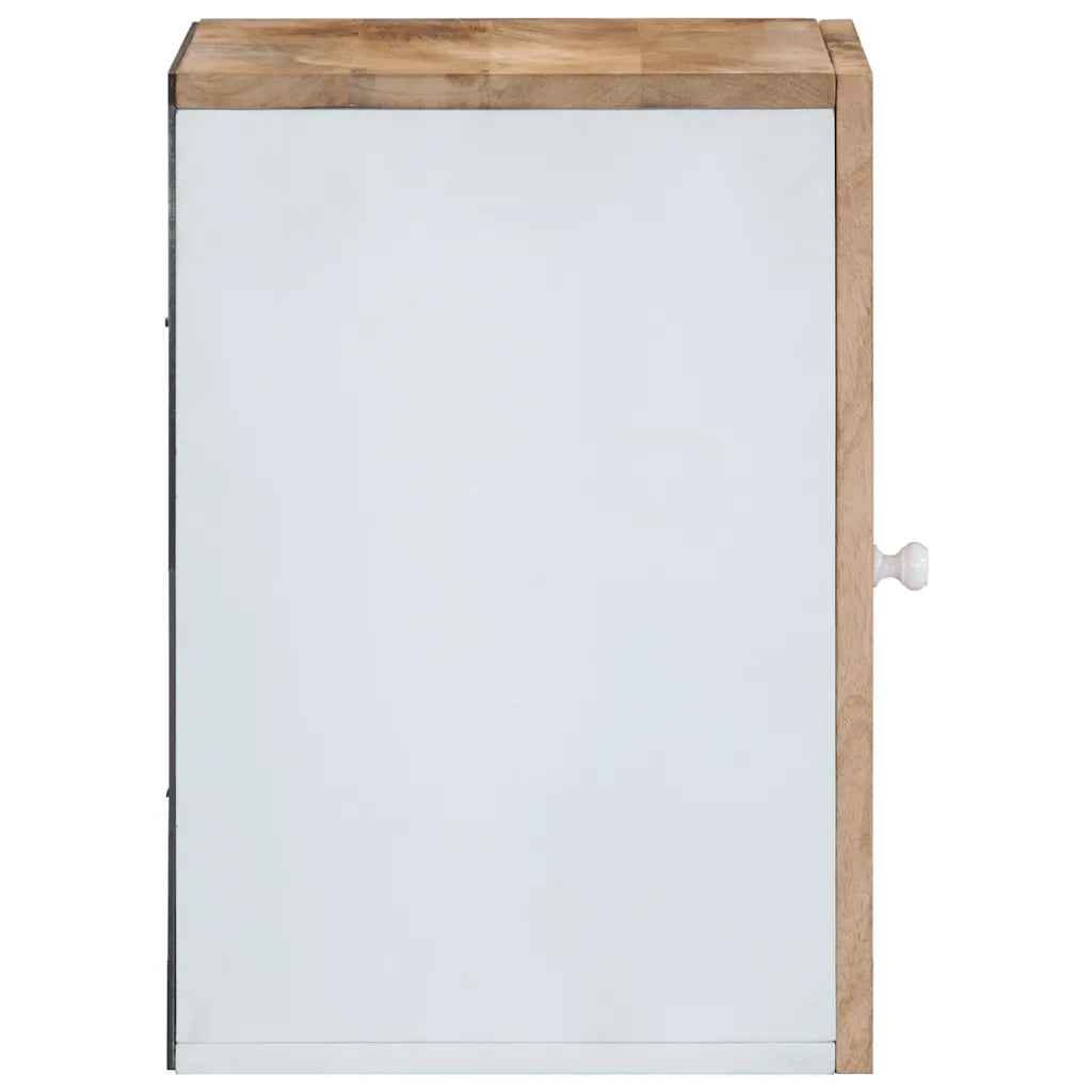 Mobile Pensile da Bagno 38x33,5x48 cm in Legno Massello Mango 4018684